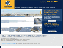 Tablet Screenshot of globalpointenergy.ca